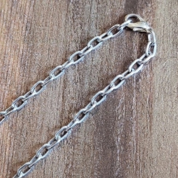 Vintage Southwestern Style Silver Tone Wire Wrapped Pendant Beaded Necklace - Picture 6 of 6